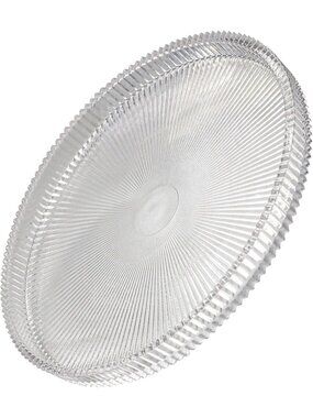 Stylish 10-Inch Round Glass Serving Tray & Decorative Food Platter for